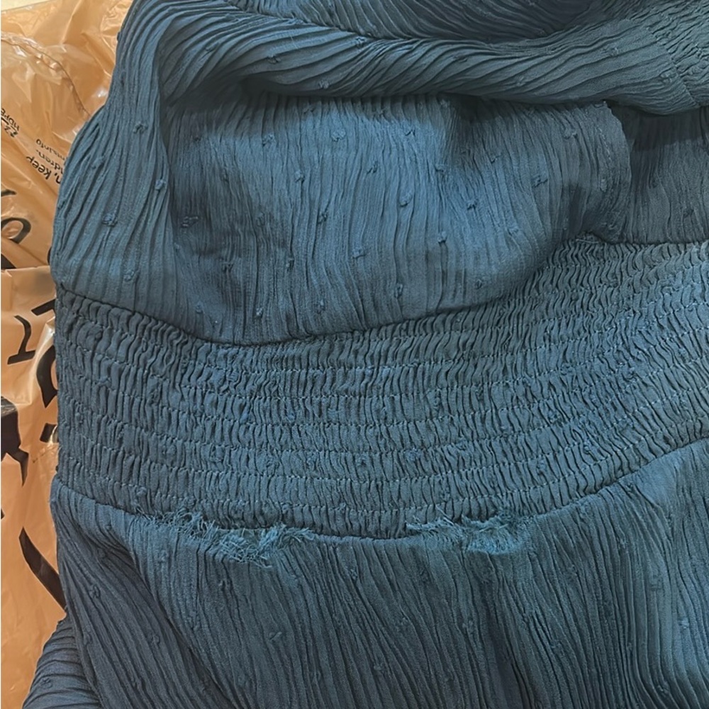 Teal Textured Dress